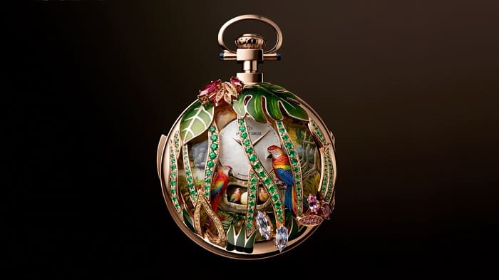 Parrot Pocket Watch Repeater