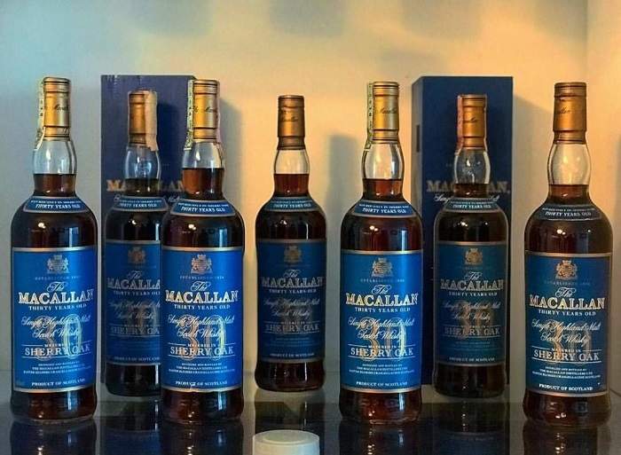 Macallan 30 Year Old Sherry Oak Whiskey